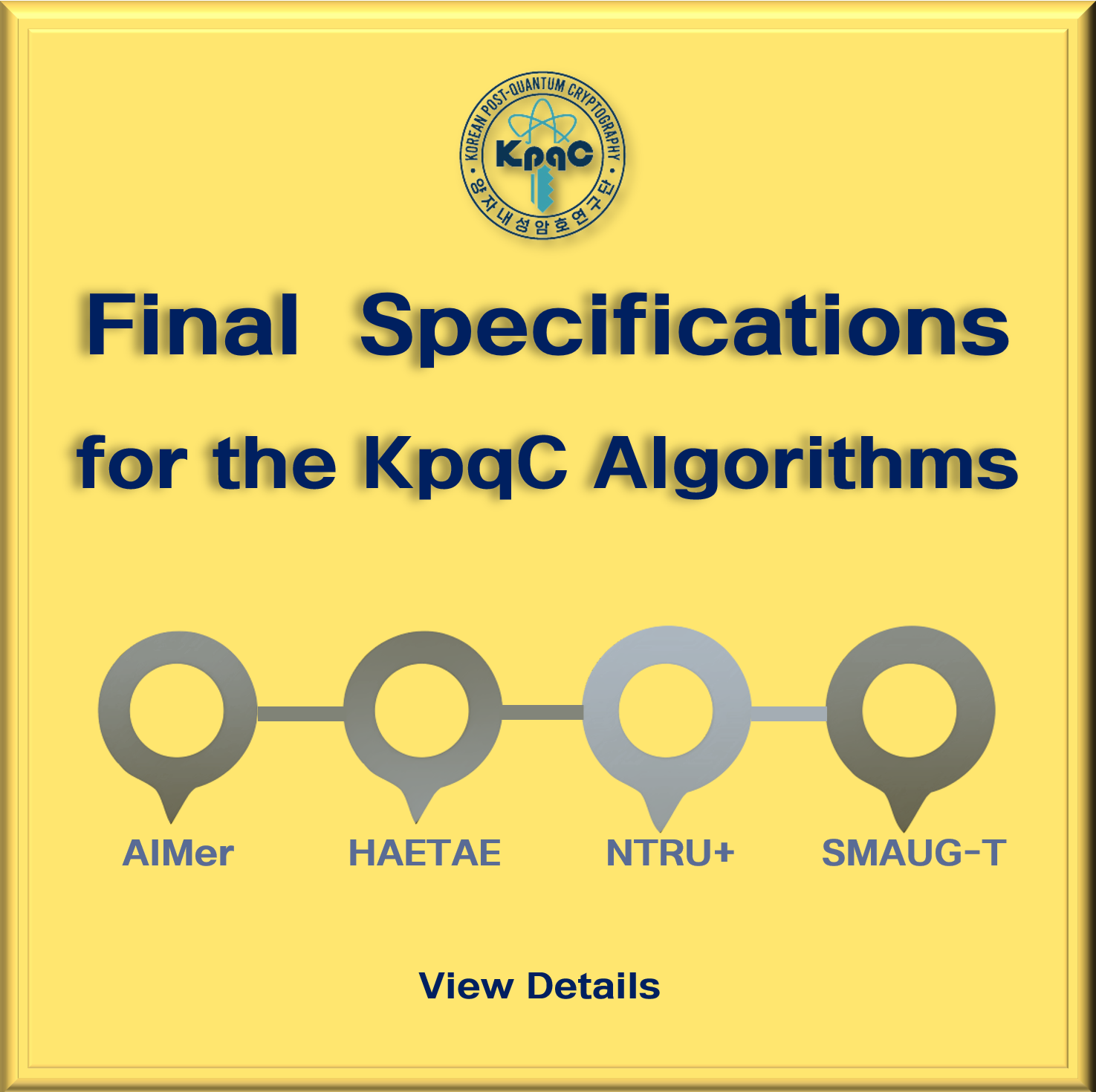 Final Specifications of KpqC Algorithms